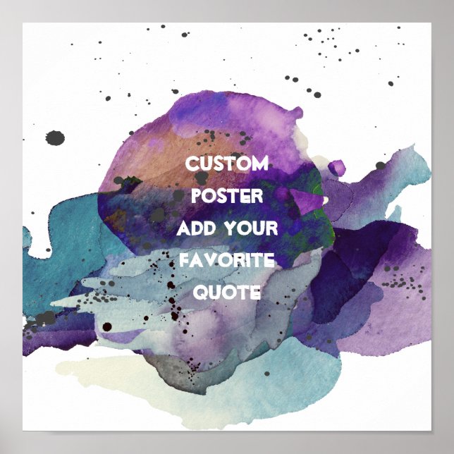 poster personalizado adicione seu próprio design d (Frente)