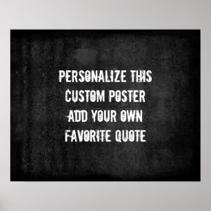 poster personalizado adicione sua própria cinza de