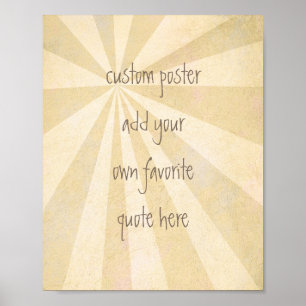 poster personalizado adicione sua própria citação 