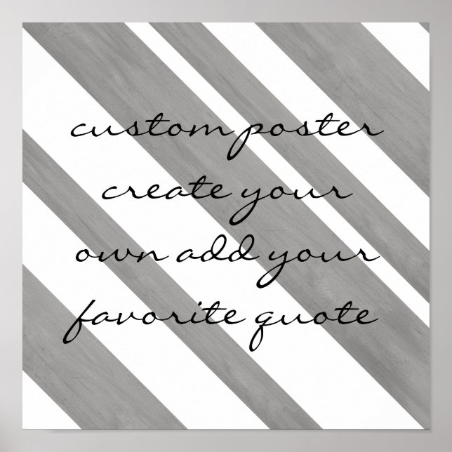 poster personalizado adicione sua própria citação  (Frente)