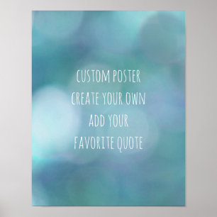 poster personalizado adicione sua própria citação