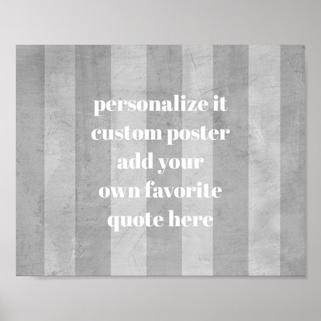 poster personalizado adicione suas faixas de chiqu (Frente)