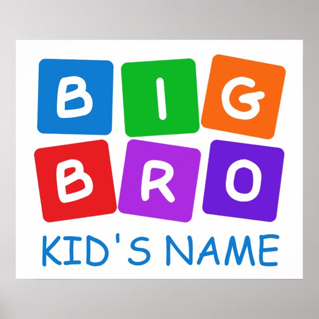 Poster personalizado Big Bro (Frente)