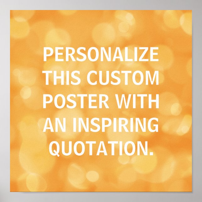 Poster personalizado, citação personalizada, Laran (Frente)