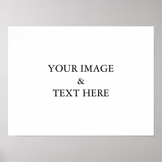 Poster Personalizado com Sua Própria Foto (Frente)