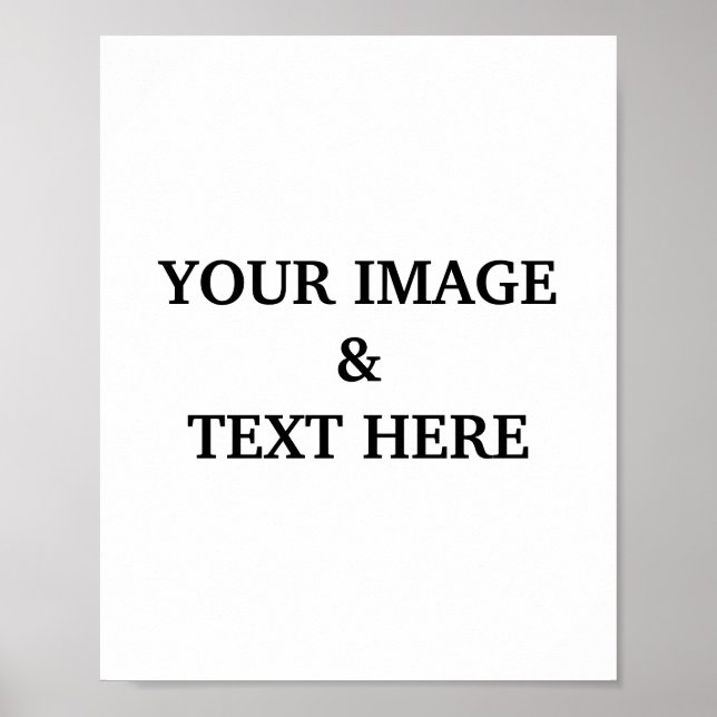 Poster Personalizado com Sua Própria Foto  (Frente)