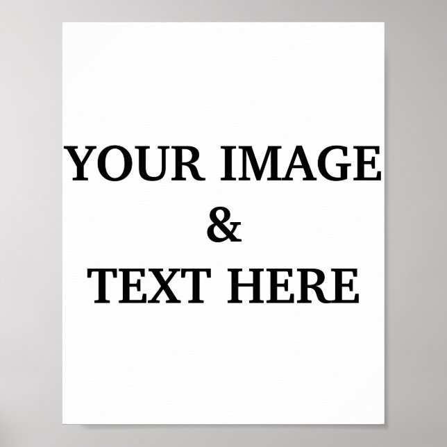 Poster Personalizado com Sua Própria Foto  (Frente)