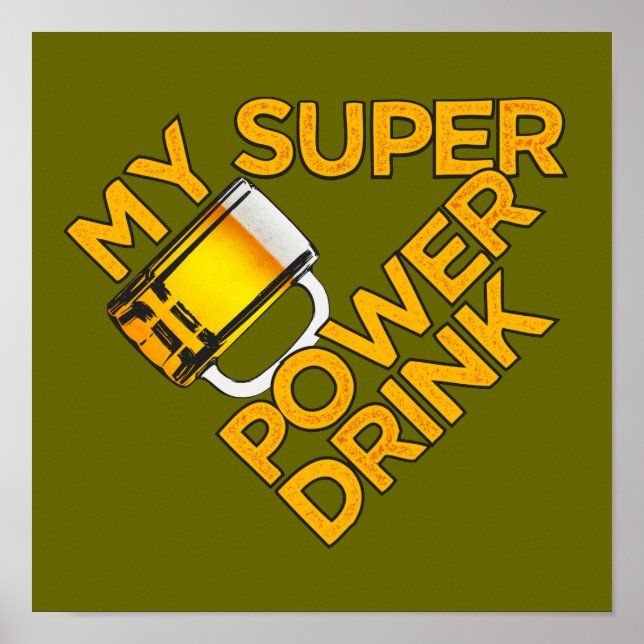 Poster personalizado da Power Drink (Frente)