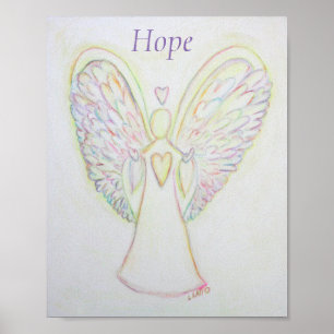 Poster Personalizado de Arte Anjo Esperança