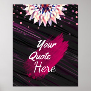 Pôster Personalizado de Flor de Lotus de Cotação Personal