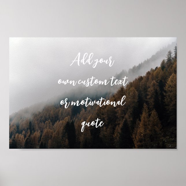 Poster Personalizado de Foto Personalizado (Frente)