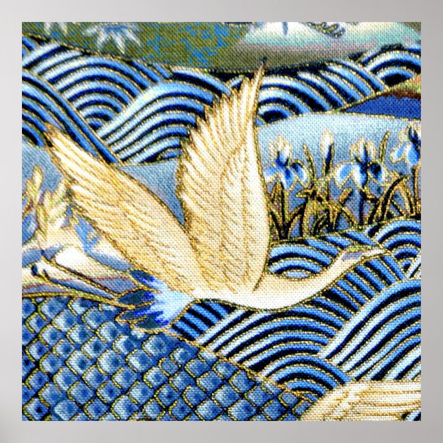 Poster Personalizado de guindaste japonês (Frente)