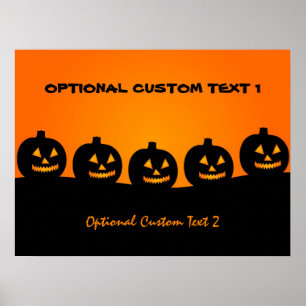 Poster personalizado de Ilustração de Halloween