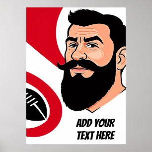 Poster Personalizado de Rugby Art