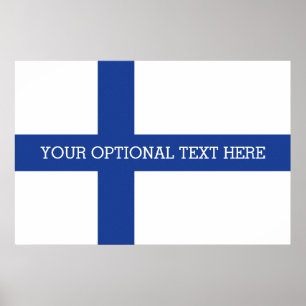 Poster personalizado de Sinalizador finlandês