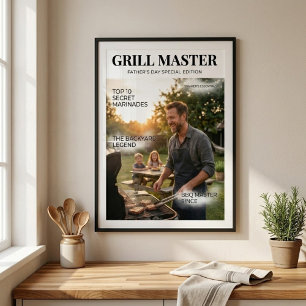 Poster Personalizado Dia dos Pais Mestre da Churrasqueira