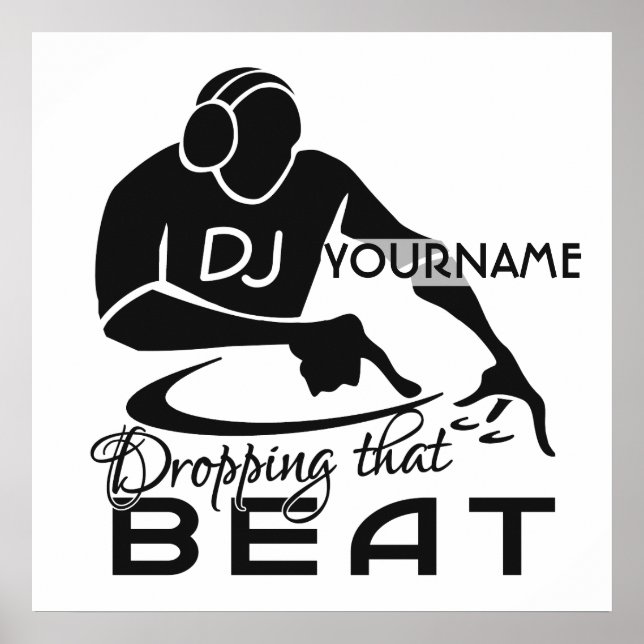 Poster personalizado DJ (Frente)