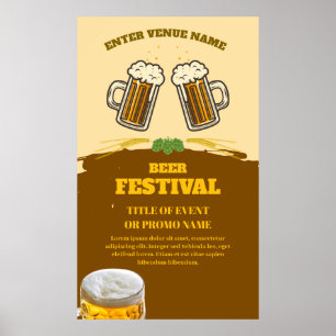 Poster Personalizado do Beer Festival