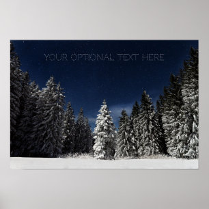 Poster personalizado do Céu de inverno