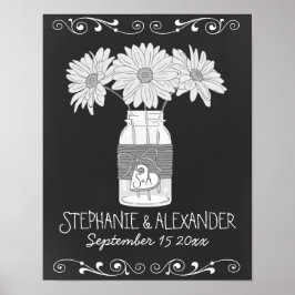 Poster Personalizado do Chalkboard Mason Jar
