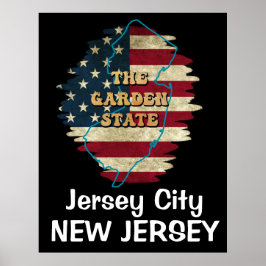 Poster Personalizado do Estado de Nova Jersey