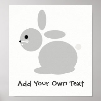 Poster Personalizado do Quarto Infantil Bunny Rabb