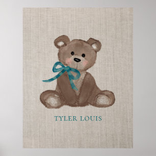 Pôster Personalizado do Ursinho Little Louie