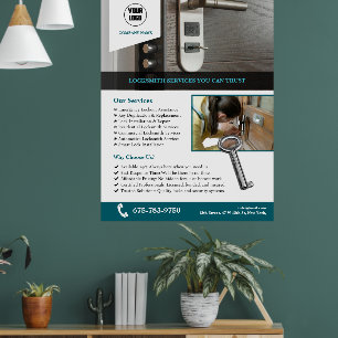 Poster Personalizado dos Serviços de Artesanato
