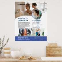 Poster Personalizado dos Serviços do Chiropractor