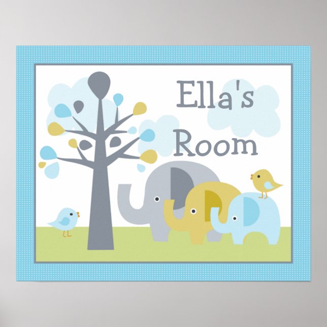 Poster personalizado "Elephant Trunks of Love" (Frente)