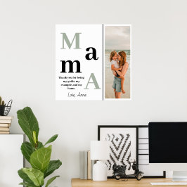 Poster personalizado - Mensagem e foto adoráveis