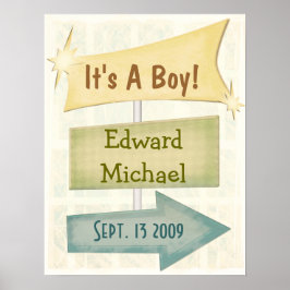 Poster personalizado Novo Bebê / Qualquer Ocasião