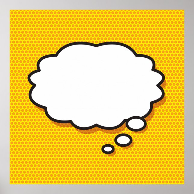 Pôster Personalizado o que estou pensando (Frente)