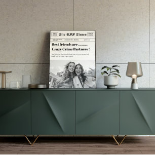 Poster Personalizado O Único Jornal Do Melhor Amigo Times