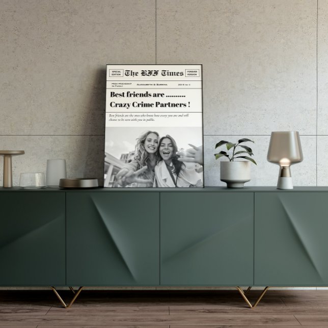 Poster Personalizado O Único Jornal Do Melhor Amigo Times (Criador carregado)