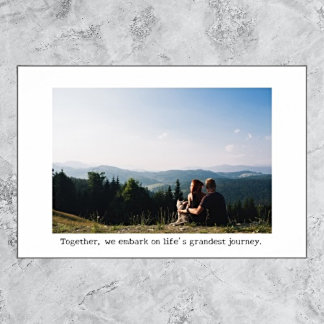 Poster personalizado para as aventuras da vida