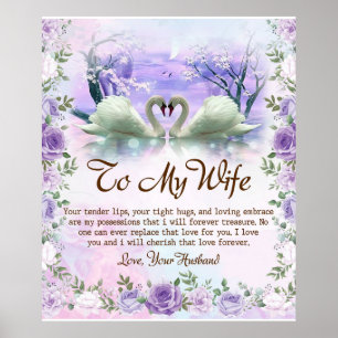 Poster Personalizado Para Minha Esposa Em Aberto