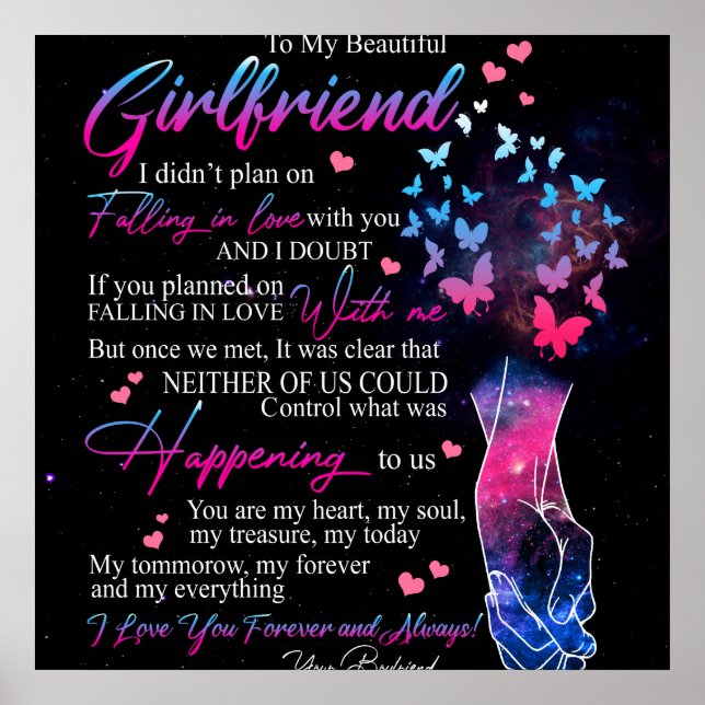 Poster Personalizado Para O Meu Belo Namorada De BoyFrida (Frente)