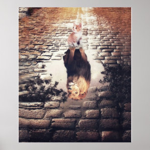 Poster Personalizado Para O Meu Gato Gato E O Mancal De L