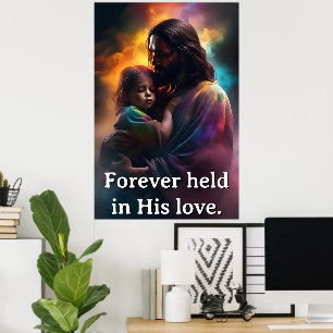 Poster Personalizado Para Sempre Segurado Em Seu Amor