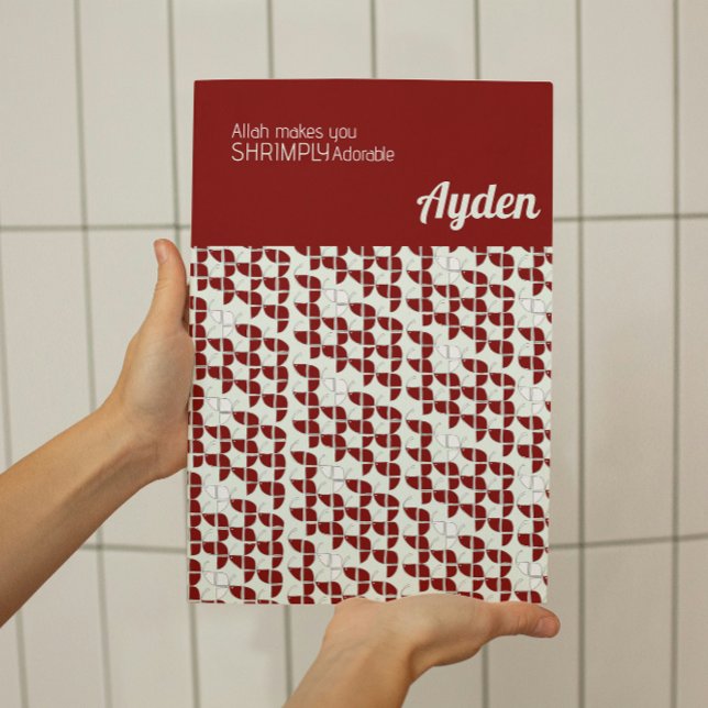 Poster Personalizado Retro Red Red Nursery Retro-White SH (Criador carregado)