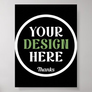 Poster personalizado, único, elegante e minimalista