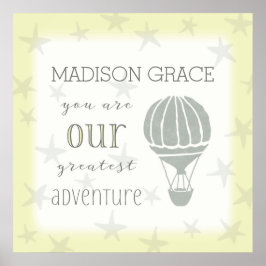 Poster Personalizado Você É Nossa Maior Aventura