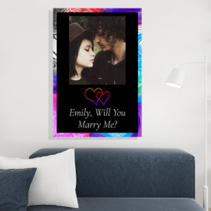 Poster Personalizado Você Me Casado