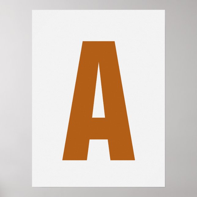 Poster Personalizar a letra Wall Art Modern Cozy Home Dec (Frente)