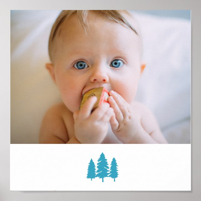 Poster personalizar a manutenção de fotos de feliz aniver (Frente)