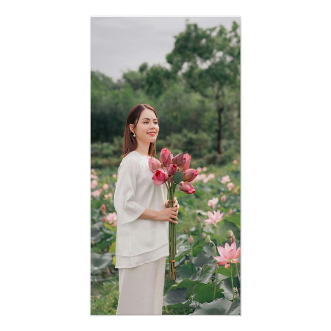 Pôster Personalizar Buquê de Fotografia da Mãe Personaliz (Frente)