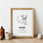 Poster Personalizar Cão Retrato Francês Bulldog Line Art<br><div class="desc">Este poster de arte francês personalizado do Bulldog é a maneira perfeita de mostrar seu amor pelo seu amigo peludo favorito! O poster é personalizável, portanto você pode adicionar o nome do seu cão para ser apresentado no trabalho de arte. Este impressão faz dele a adição perfeita à sua decoração...</div>