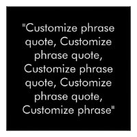 Personalizar citação de frase elegante preto branc