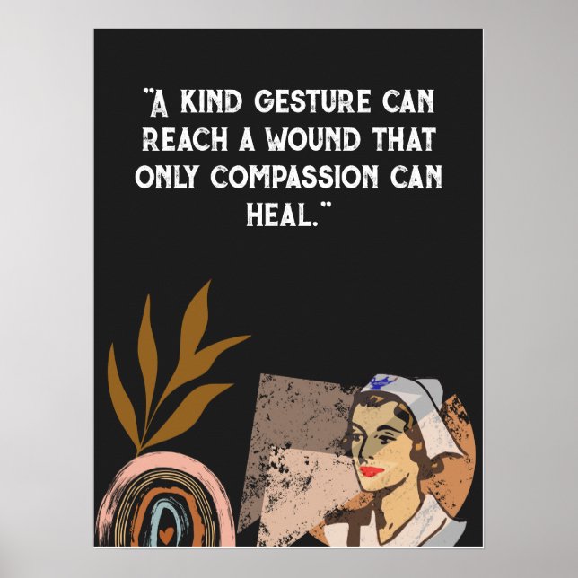 Poster Personalizar citações para centro médico, hospital (Frente)